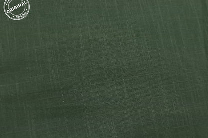 Green Slub Cotton Material for Dressmaking, Craft & Decor Fabric HF6418