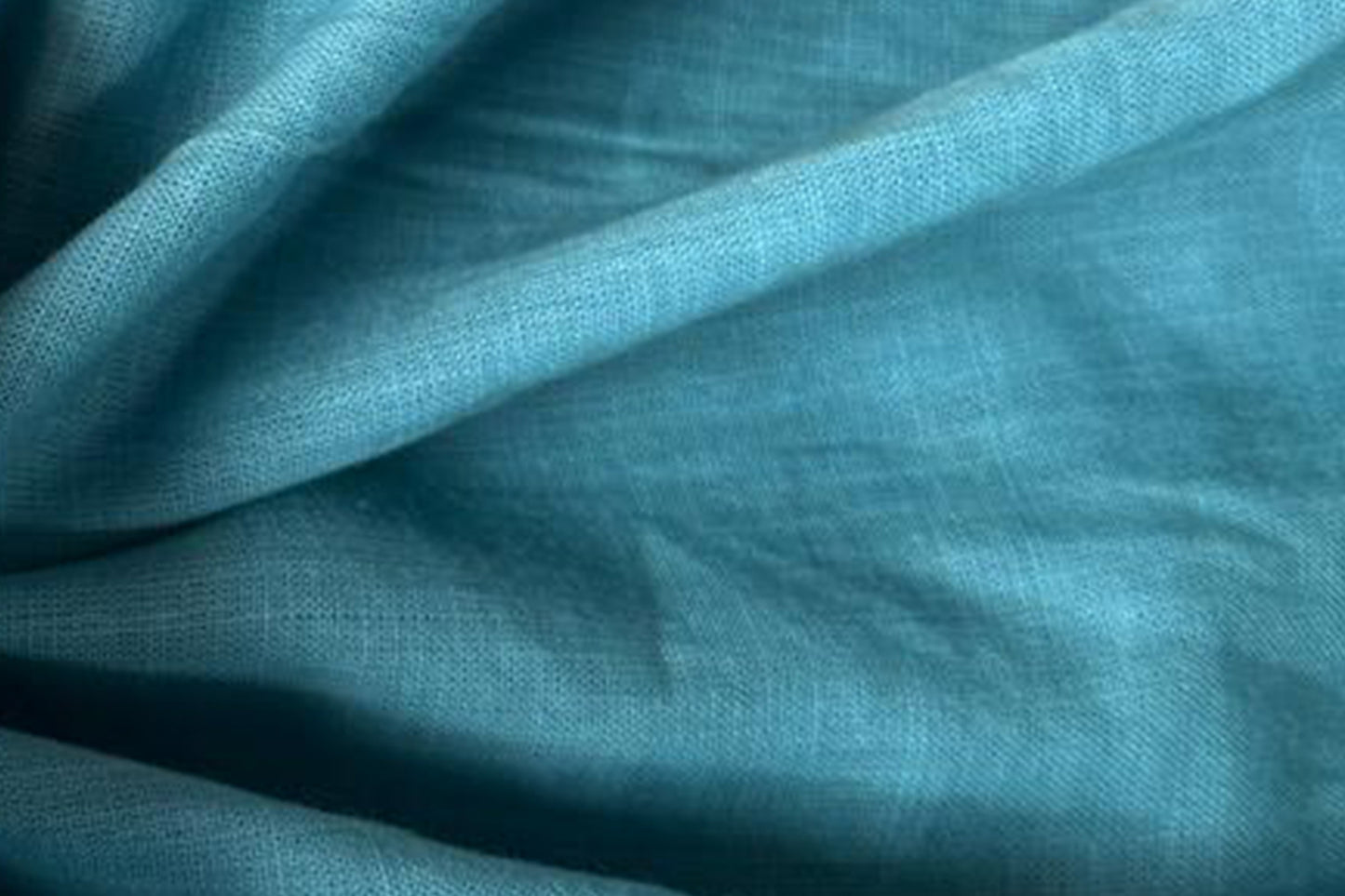Sky Blue Slub Cotton Material for Dressmaking, Craft & Decor Fabric HF6419