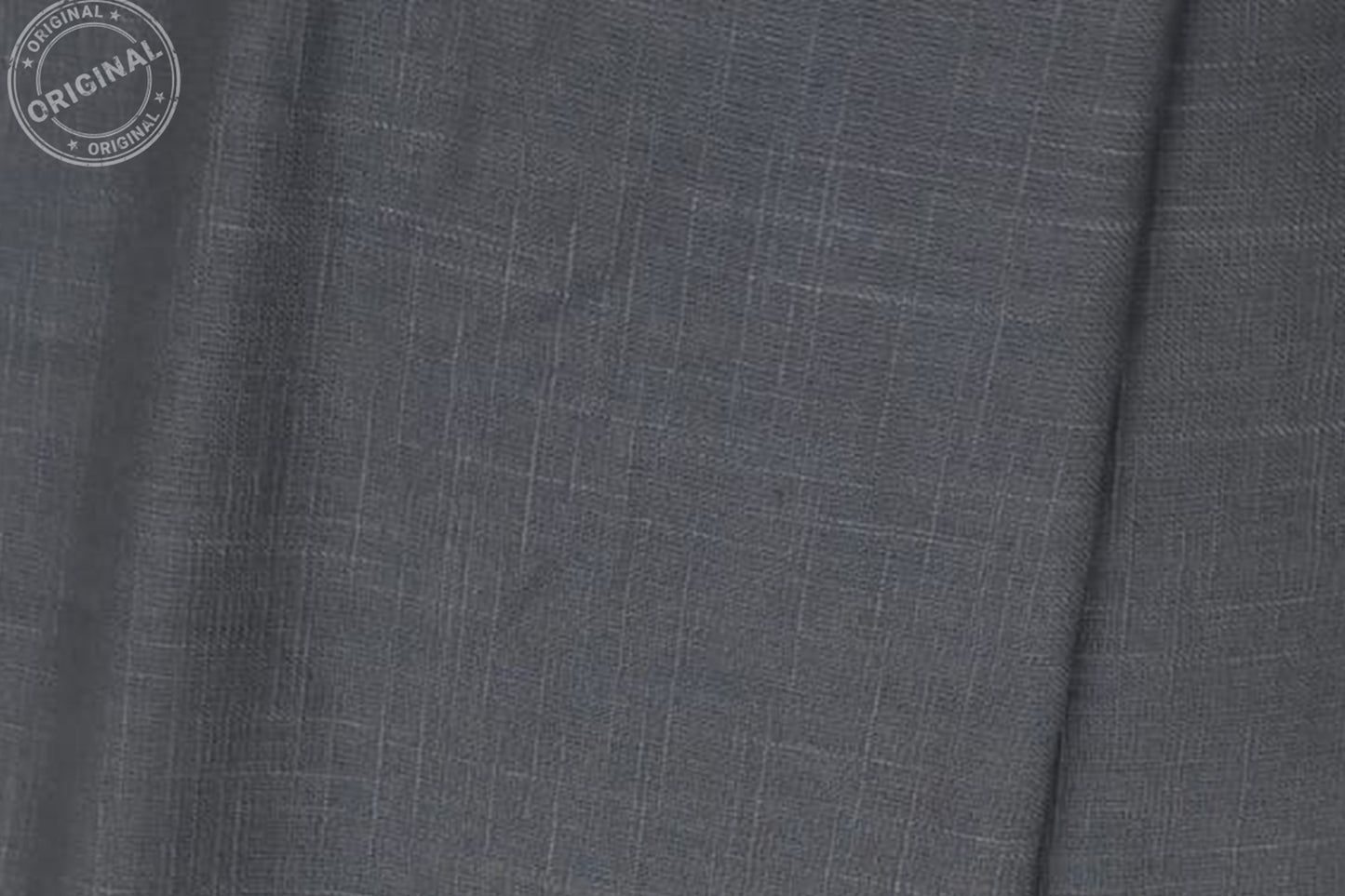 Charcoal Grey Slub Cotton Material for Dressmaking, Craft & Decor Fabric HF6420