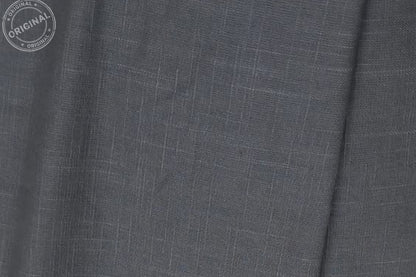 Charcoal Grey Slub Cotton Material for Dressmaking, Craft & Decor Fabric HF6420