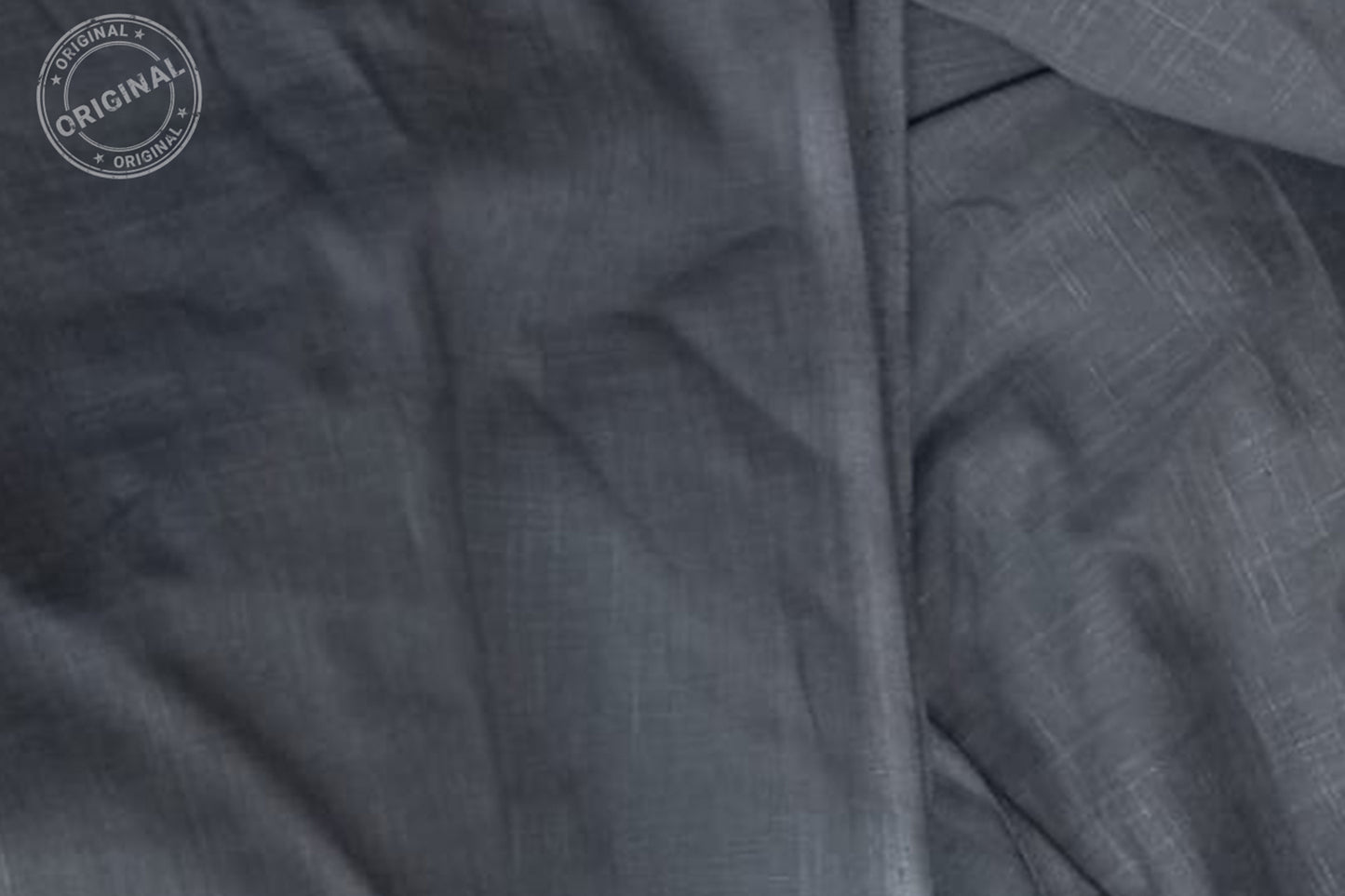 Charcoal Grey Slub Cotton Material for Dressmaking, Craft & Decor Fabric HF6420