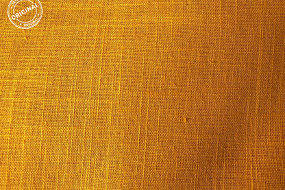 Golden Slub Cotton Material for Dressmaking, Craft & Decor Fabric HF6421