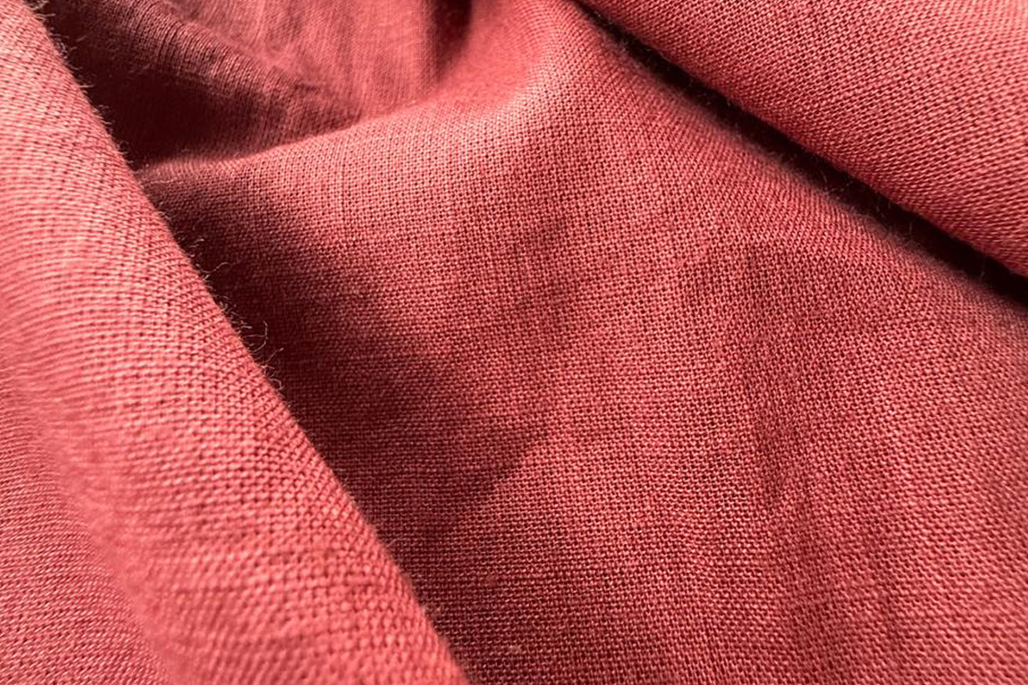 Maroon Slub Cotton Material for Dressmaking, Craft & Decor Fabric HF6423
