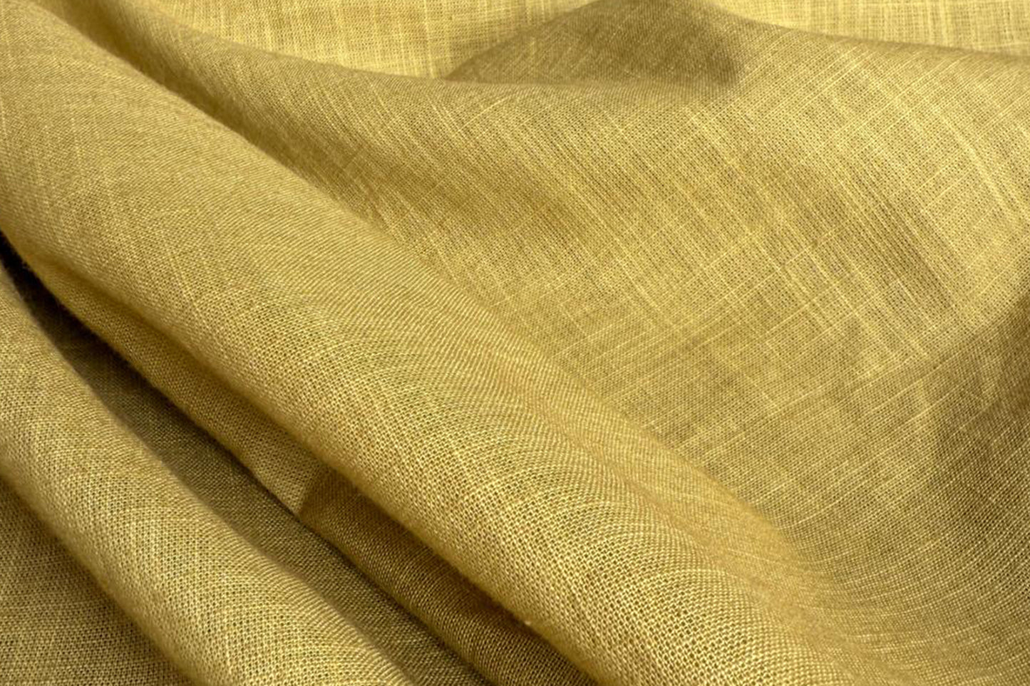 Yellow Slub Cotton Material for Dressmaking, Craft & Decor Fabric HF6424