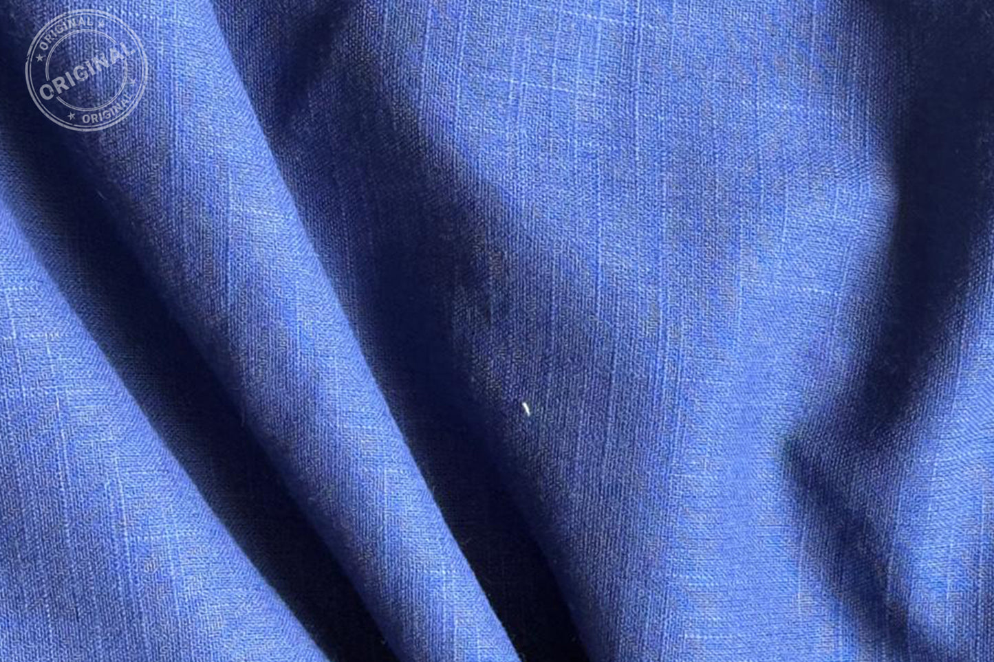 Navy Blue Slub Cotton Material for Dressmaking, Craft & Decor Fabric HF6426