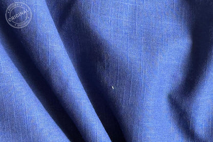 Navy Blue Slub Cotton Material for Dressmaking, Craft & Decor Fabric HF6426