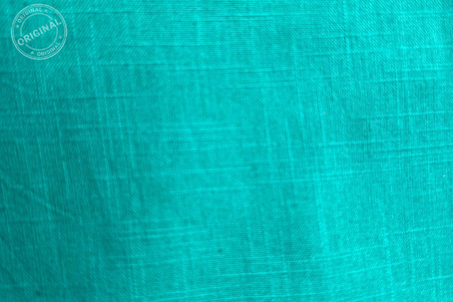 Peacock Green Slub Cotton Material for Dressmaking, Craft & Decor Fabric HF6428