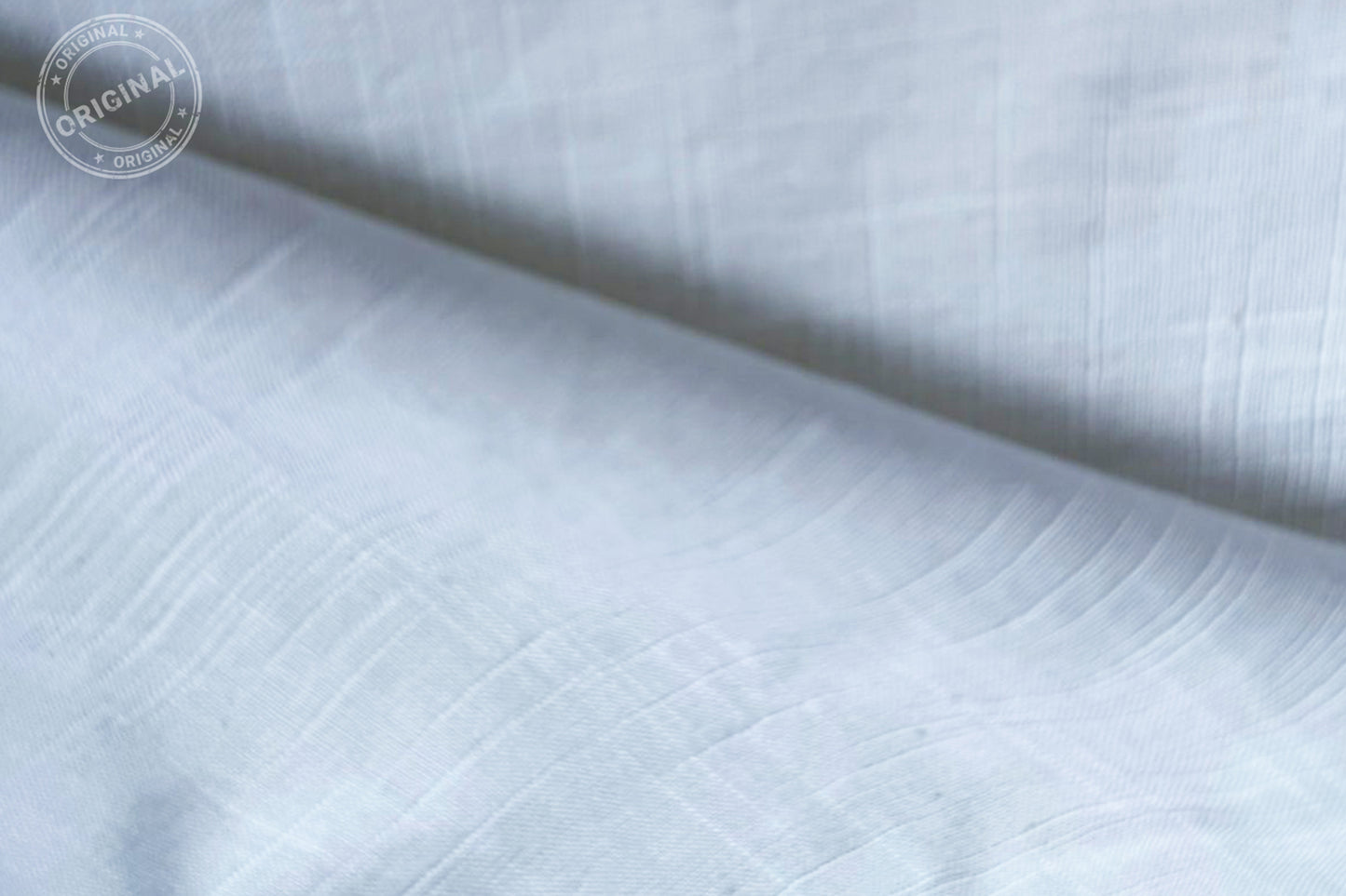 White Slub Cotton Material for Dressmaking, Craft & Decor Fabric HF6430