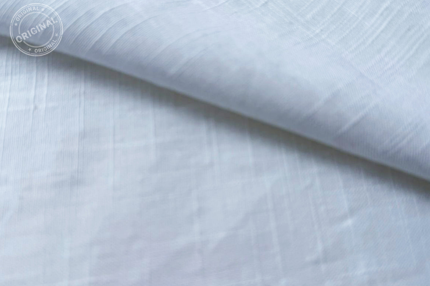 White Slub Cotton Material for Dressmaking, Craft & Decor Fabric HF6430