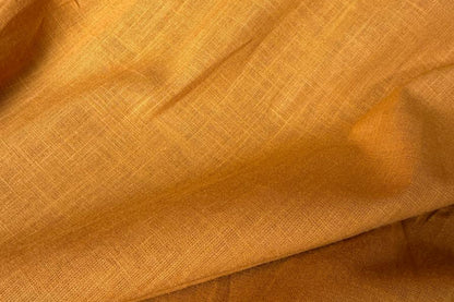 Mustard Slub Cotton Material for Dressmaking, Craft & Decor Fabric HF6431