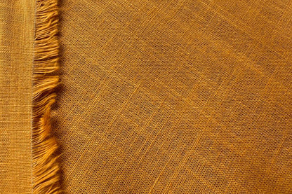 Mustard Slub Cotton Material for Dressmaking, Craft & Decor Fabric HF6431
