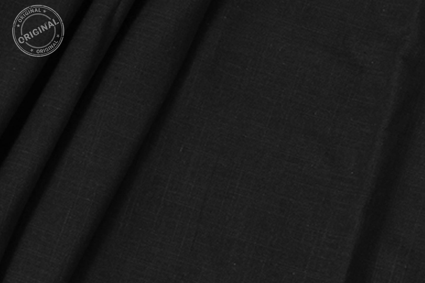 Black Slub Cotton Material for Dressmaking, Craft & Decor Fabric HF6432