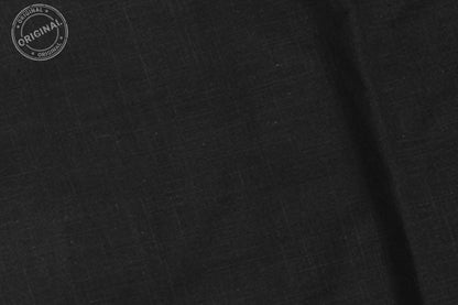 Black Slub Cotton Material for Dressmaking, Craft & Decor Fabric HF6432
