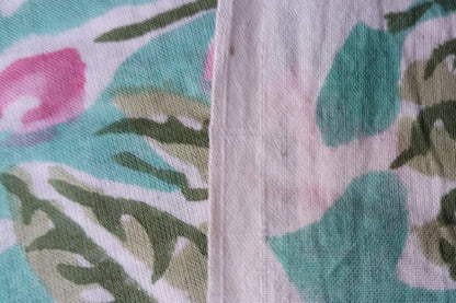 FLORAL HAND BLOCK PRINTED COTTON FABRIC-HF6438