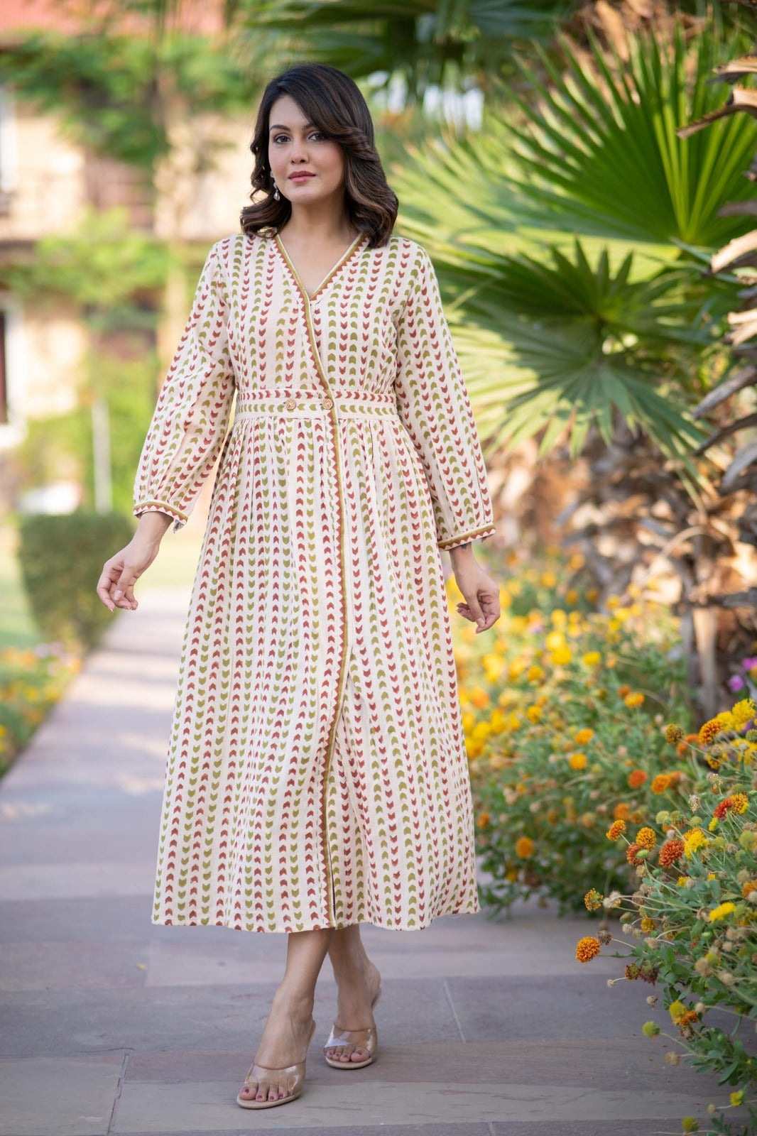 Button Down Dress -NFD68