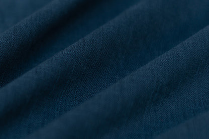Blue Slub Cotton Material for Dressmaking, Craft & Decor Fabric HF6439