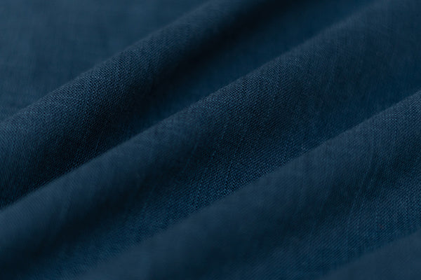 Blue Slub Cotton Material for Dressmaking, Craft & Decor Fabric HF6439