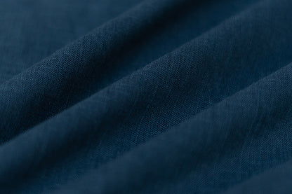 Blue Slub Cotton Material for Dressmaking, Craft & Decor Fabric HF6439