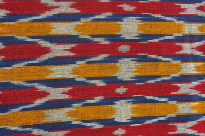 MULTICOLOR  IKAT UPHOLSTERY COTTON FABRIC-HF6455