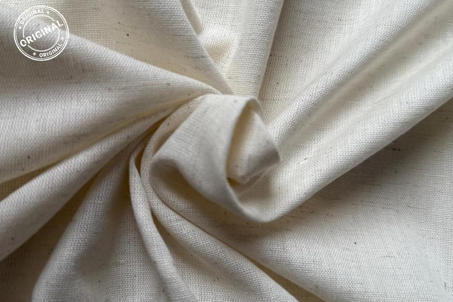 WHITE COTTON FLEX FABRIC -HF6447