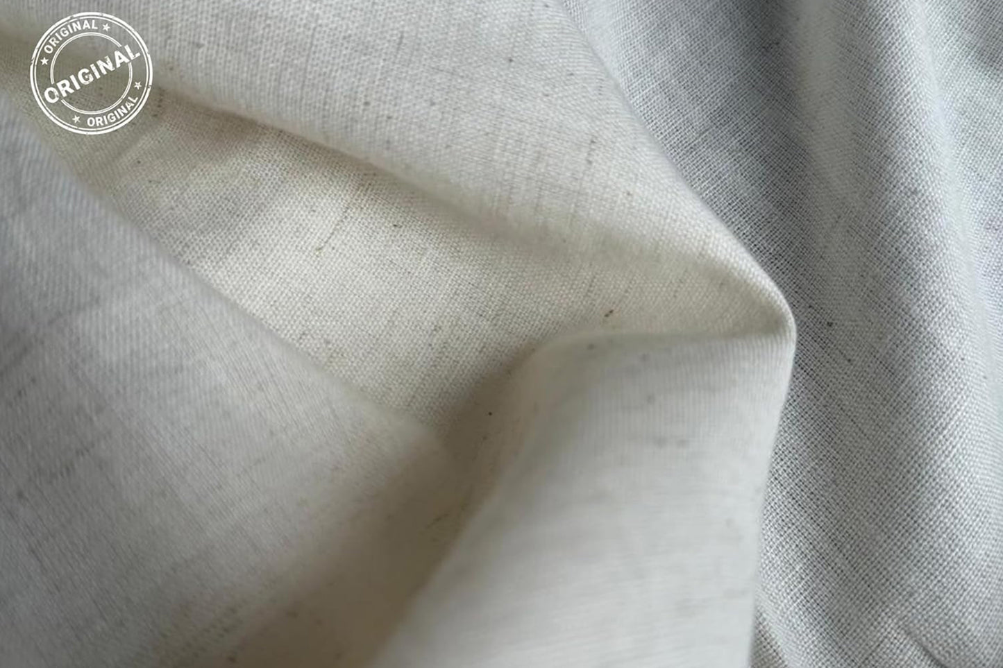 WHITE COTTON FLEX FABRIC -HF6447