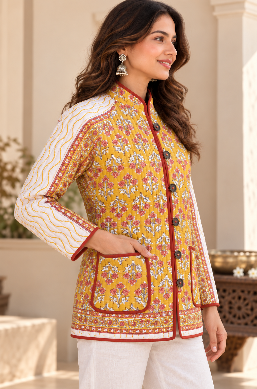 Gulnaar Reversible Quilted Jacket