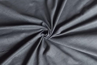 Charcoal Grey Slub Cotton Material for Dressmaking, Craft & Decor Fabric HF6452