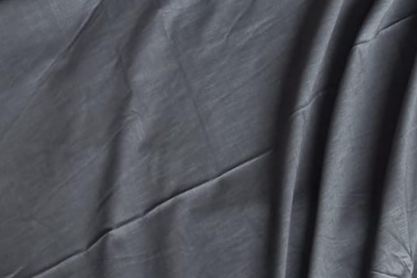 Charcoal Grey Slub Cotton Material for Dressmaking, Craft & Decor Fabric HF6452