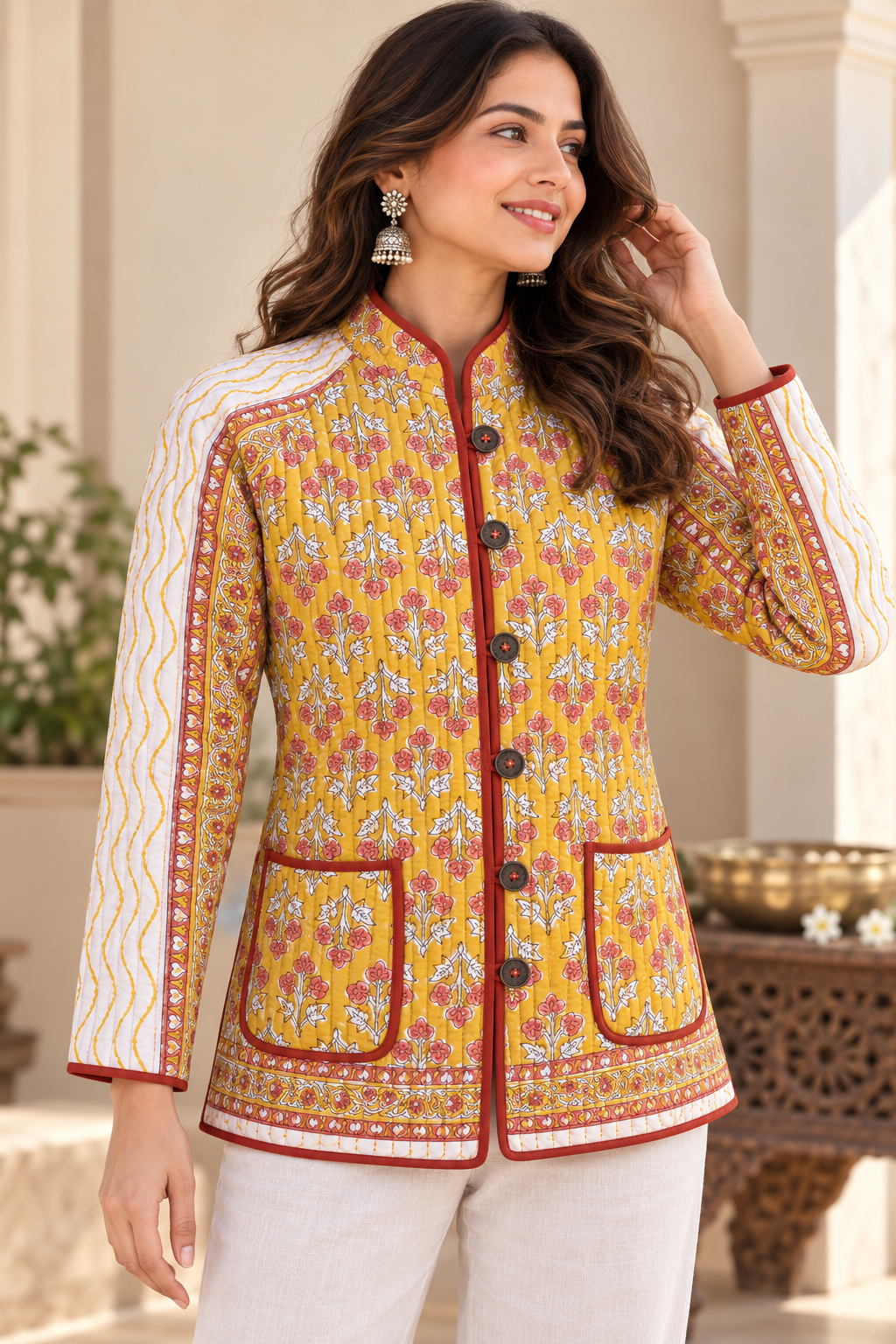 Gulnaar Reversible Quilted Jacket