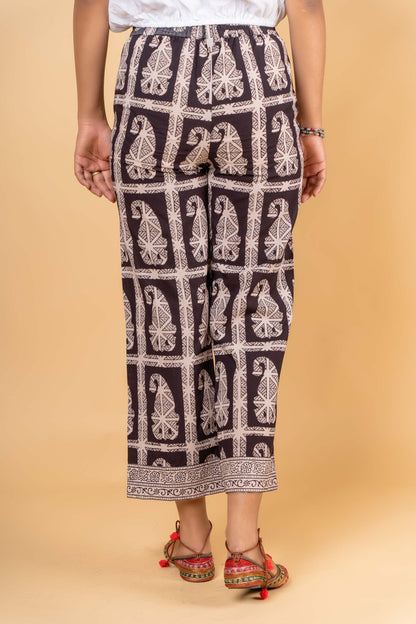 PAISLEY BLOCK PRINTED PALAZZO PANT-NFB15