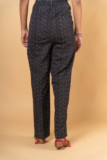 IKAT EMBROIDERED HIGH WAIST PANT-NFB21