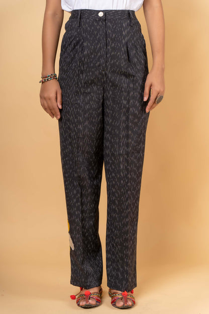 IKAT EMBROIDERED HIGH WAIST PANT-NFB21
