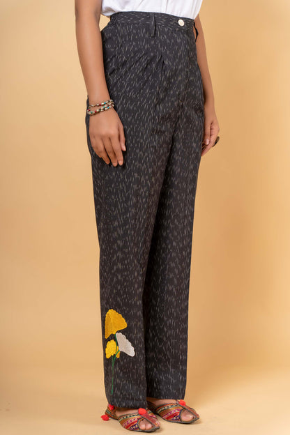 IKAT EMBROIDERED HIGH WAIST PANT-NFB21