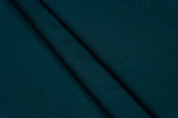 PEACOCK GREEN MULMUL COTTON FABRIC-HF5391