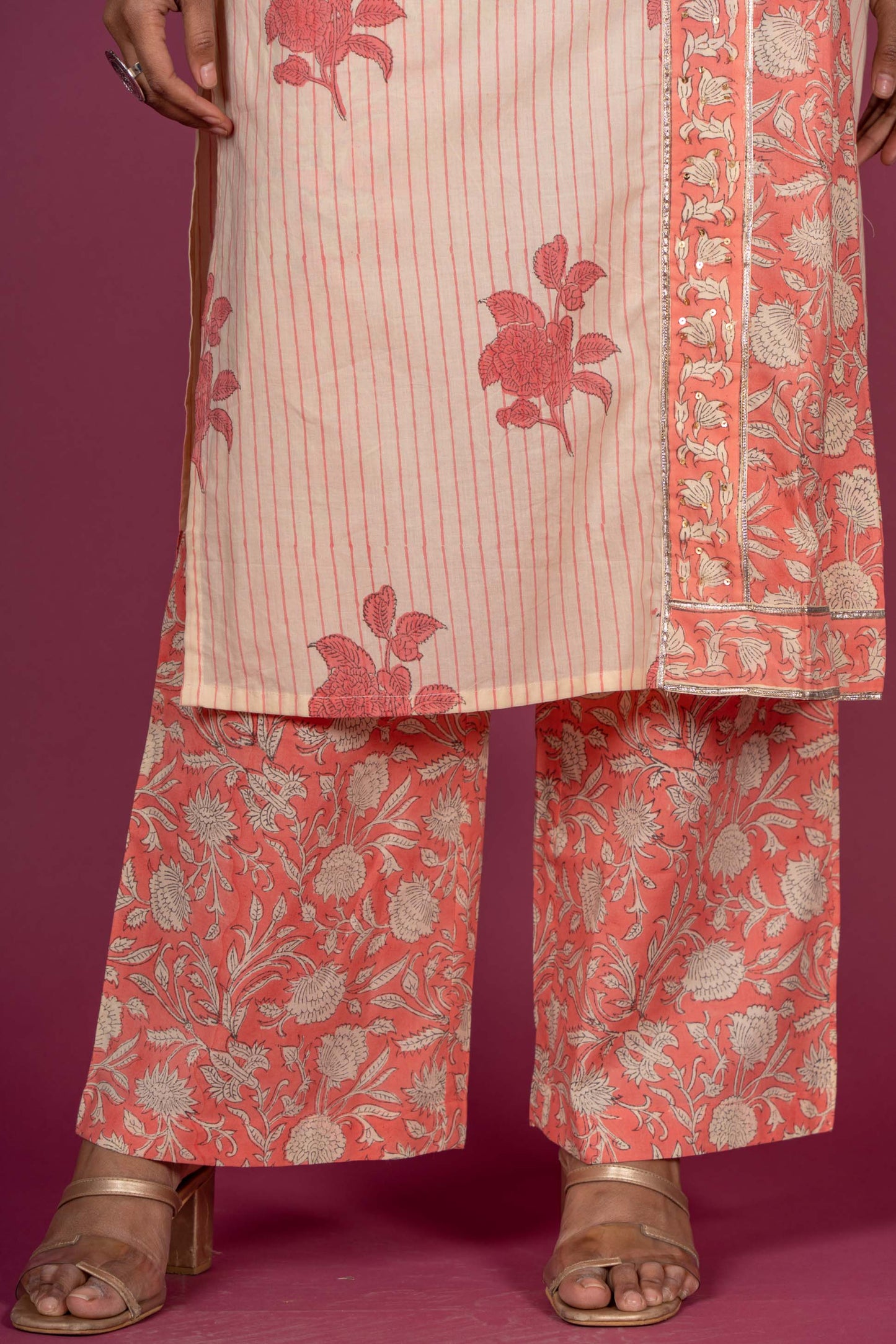 Butter Scotch Pink Kurta Set-KS341