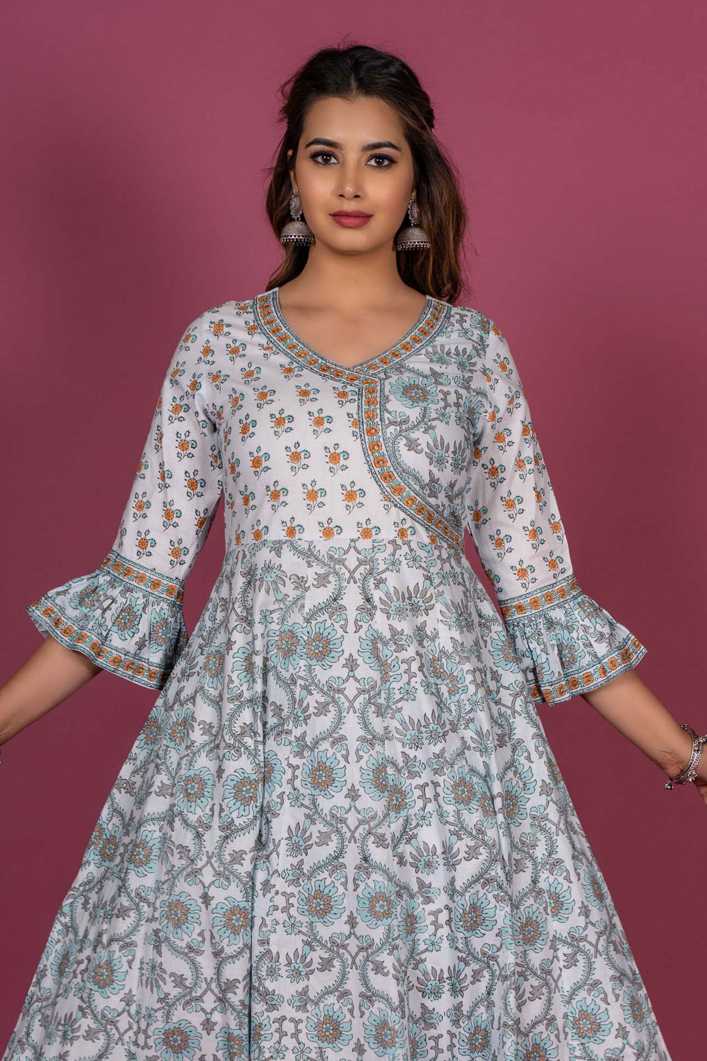 Aqua Sea Anarkali Kurta -KS387