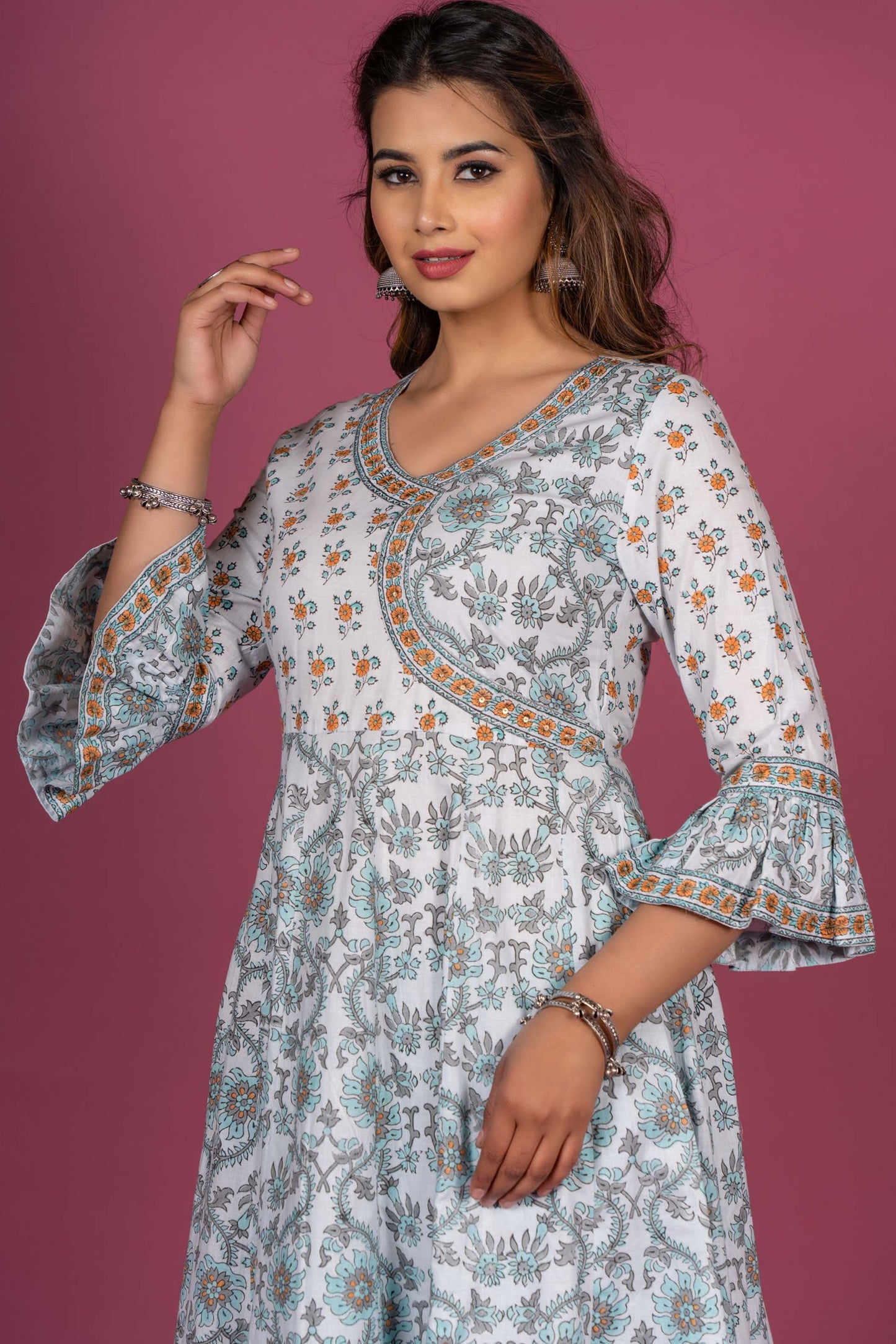 Aqua Sea Anarkali Kurta -KS387