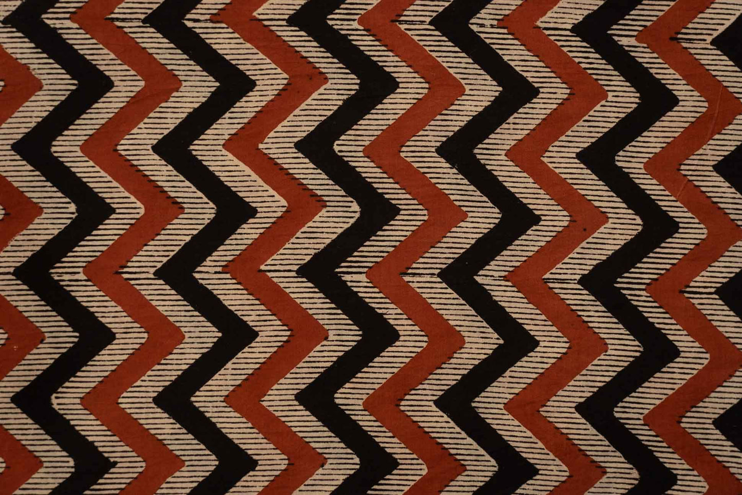 BAGRU CHEVRON BLOCK PRINTED FABRIC-HF6049