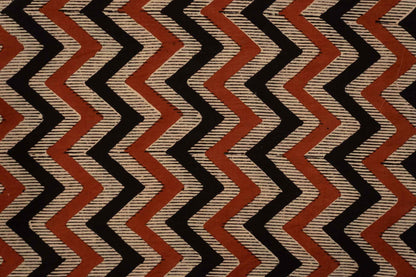 BAGRU CHEVRON BLOCK PRINTED FABRIC-HF6049