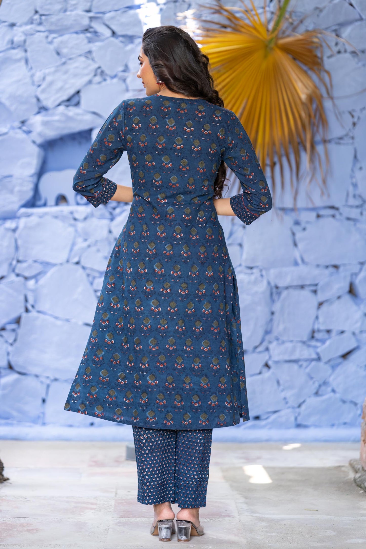 Bagru Indigo Kurta -KS636