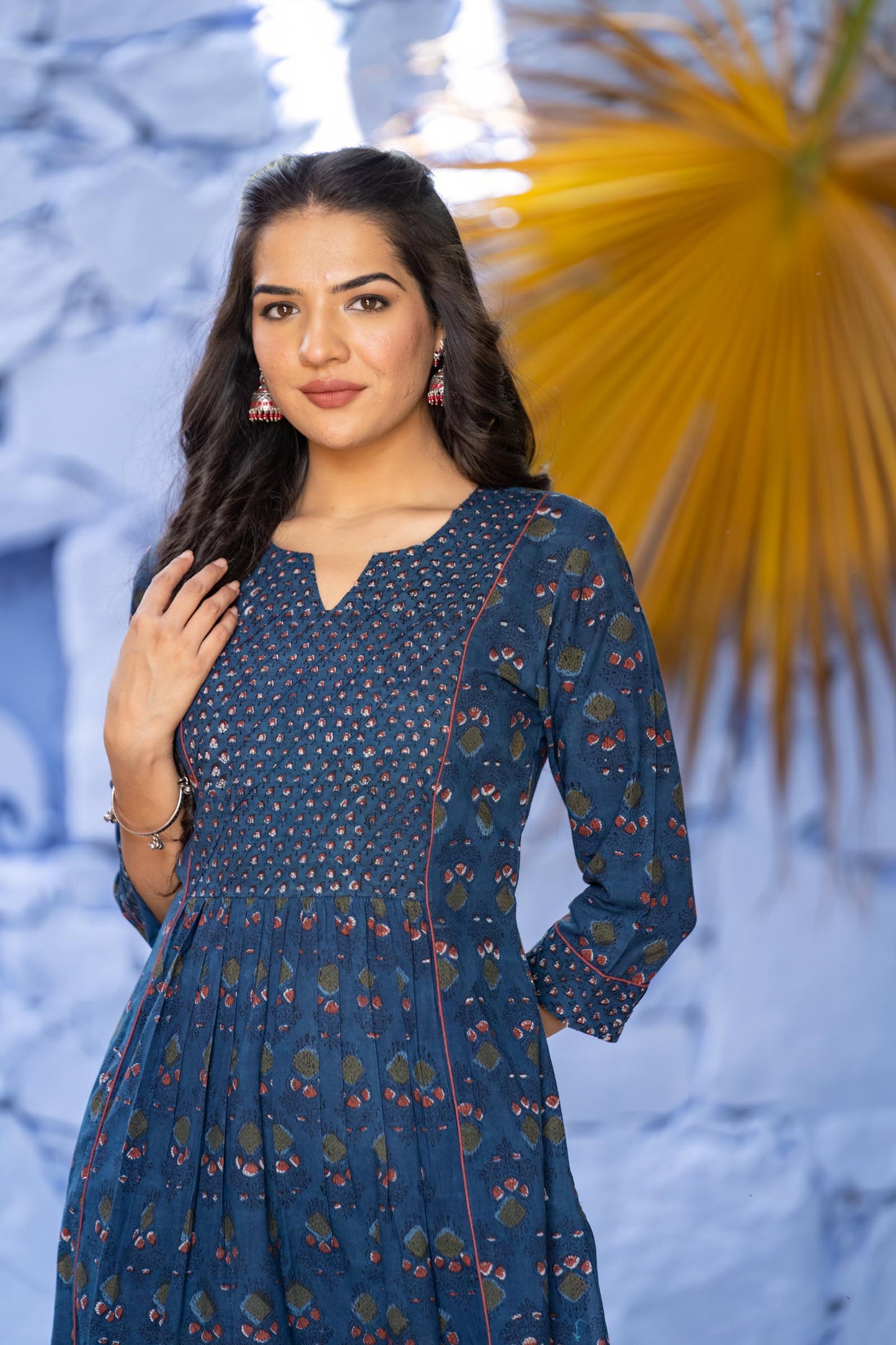 Bagru Indigo Kurta -KS636