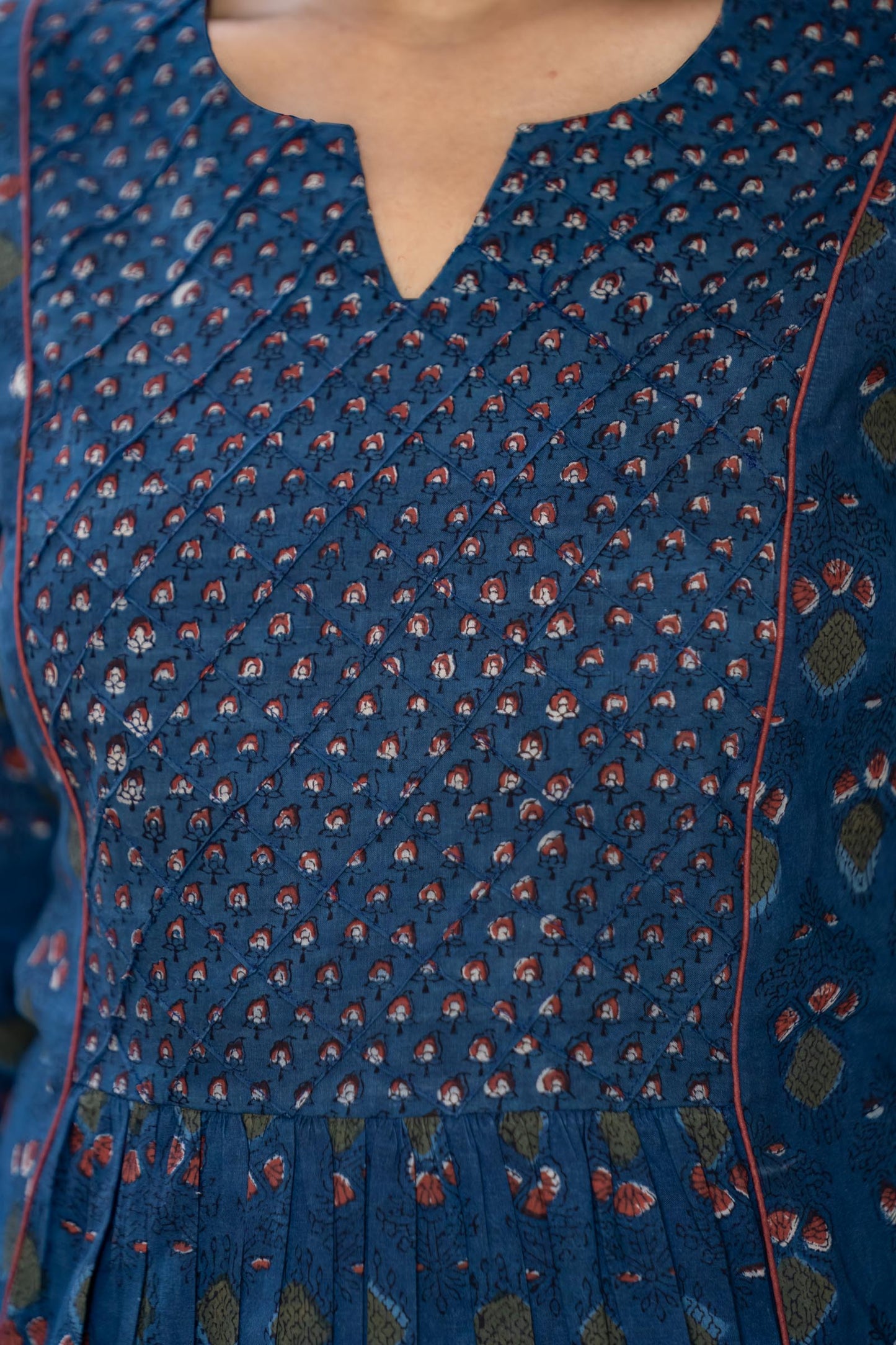 Bagru Indigo Kurta -KS636