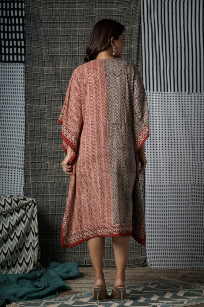 Bagru Knee Kaftan-NVK506