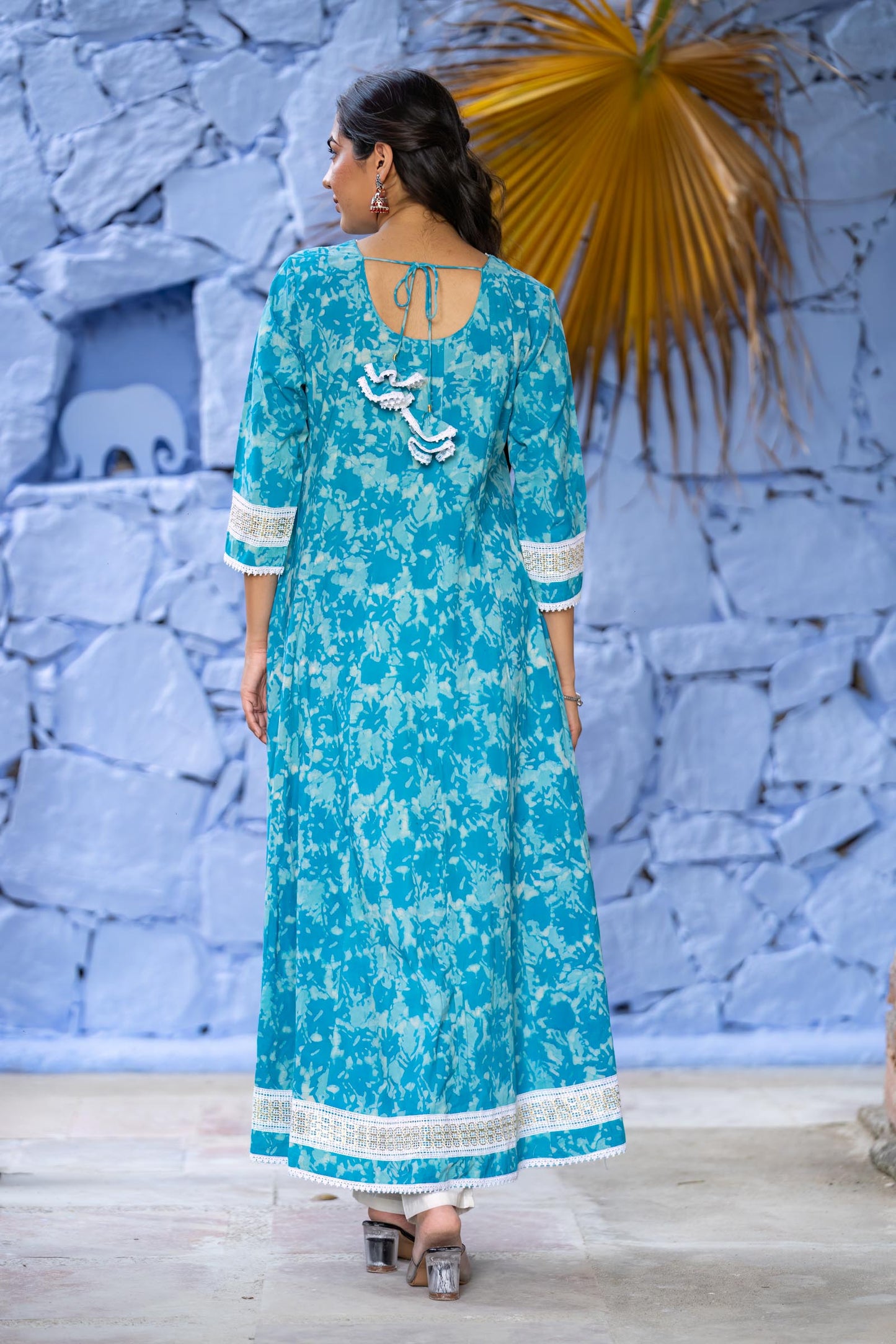 Bagru Floral Kurta-KS664