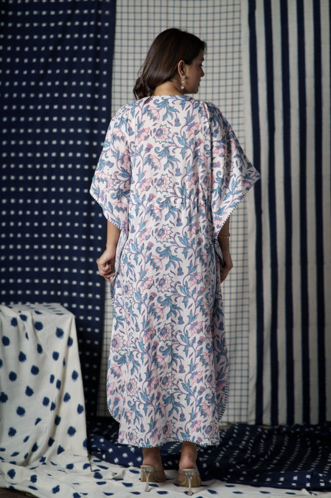 Floral Summer Kaftan-NVK499