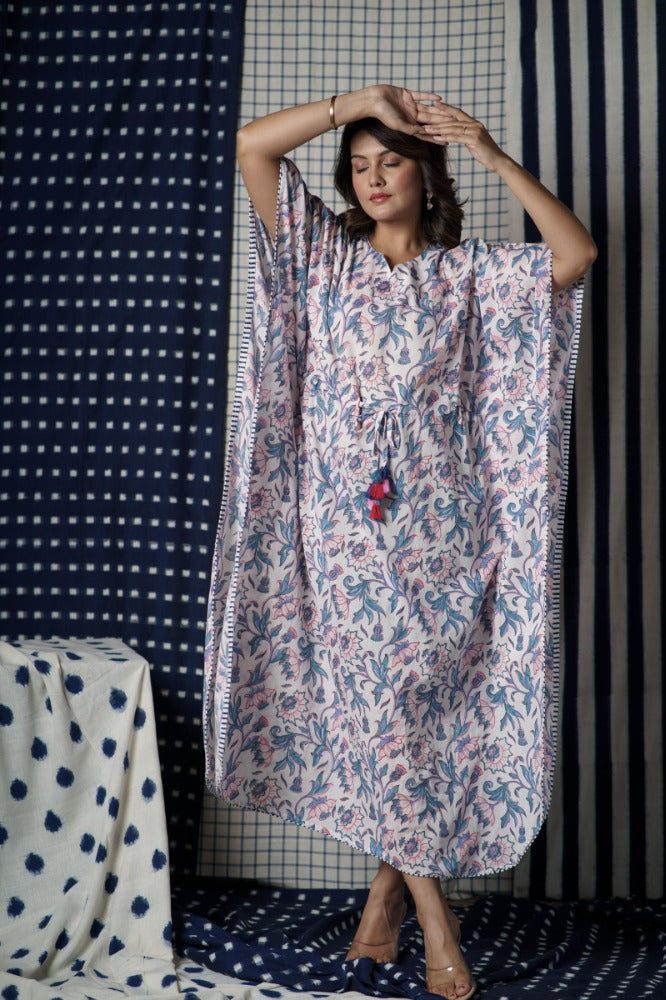 Floral Summer Kaftan-NVK499