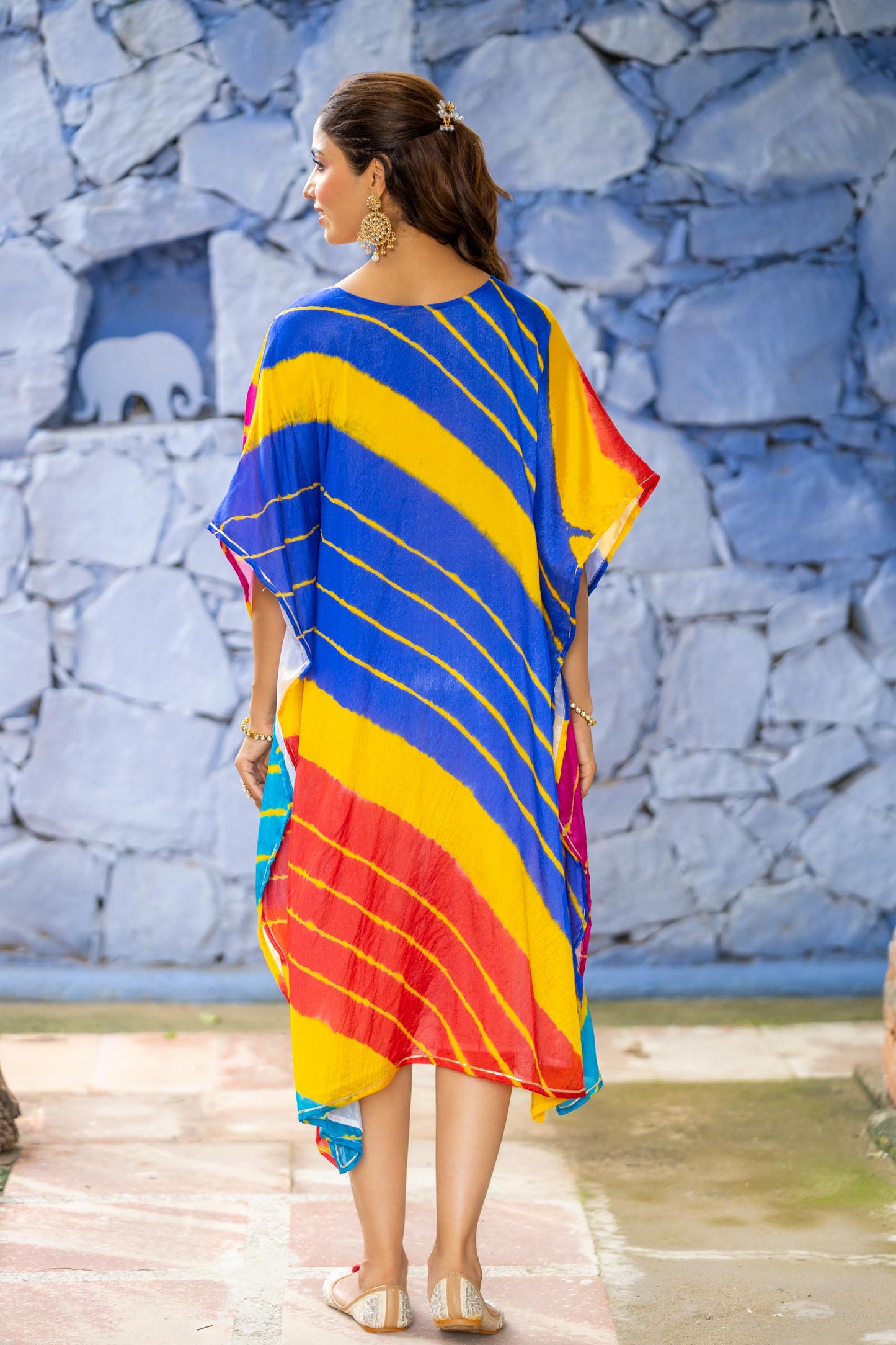 MULTICOLOR LEHARIYA KAFTAN-NVK431