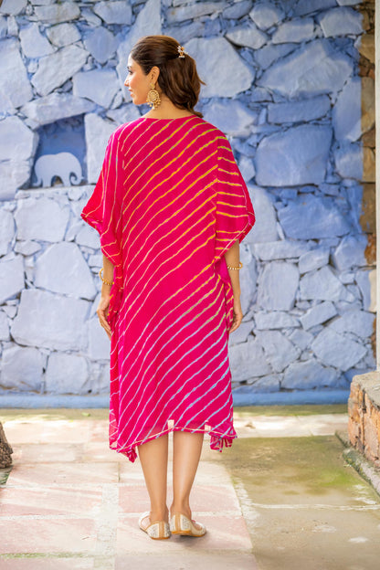 PINK LEHARIYA KAFTAN-NVK433