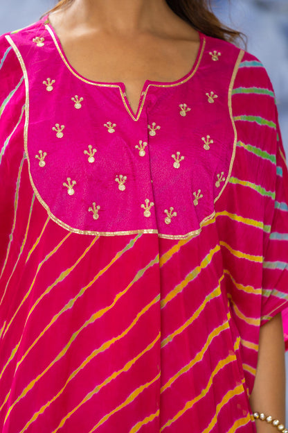 PINK LEHARIYA KAFTAN-NVK433