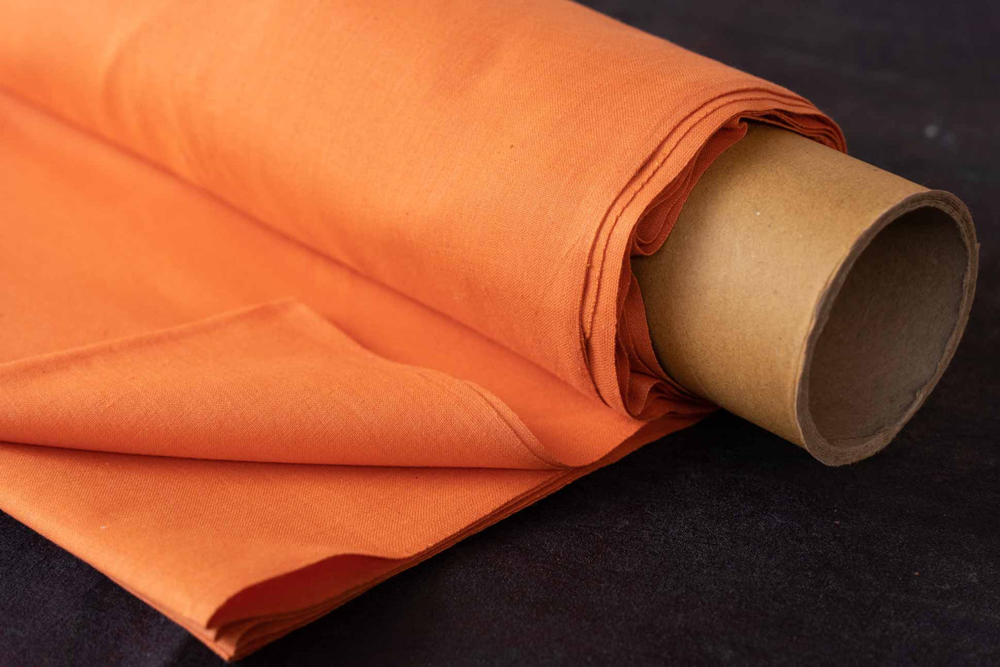 ORANGE HANDLOOM KHARI COTTON FABRIC-NVHF6142